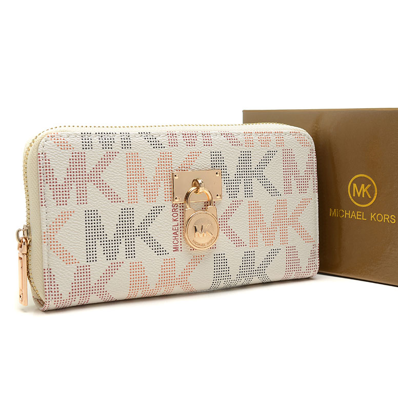 Michael Kors Hamilton Continental Large White Wallet
