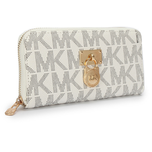 Michael Kors Hamilton Continental Large Vanilla Wallet