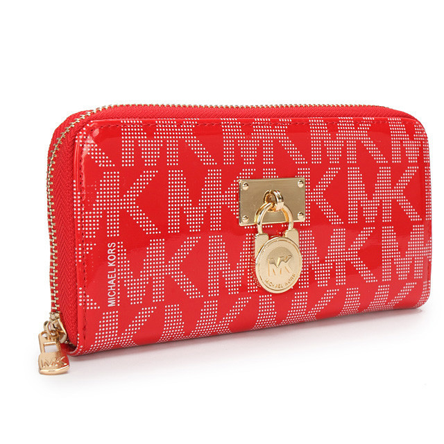 Michael Kors Hamilton Continental Large Red Wallet