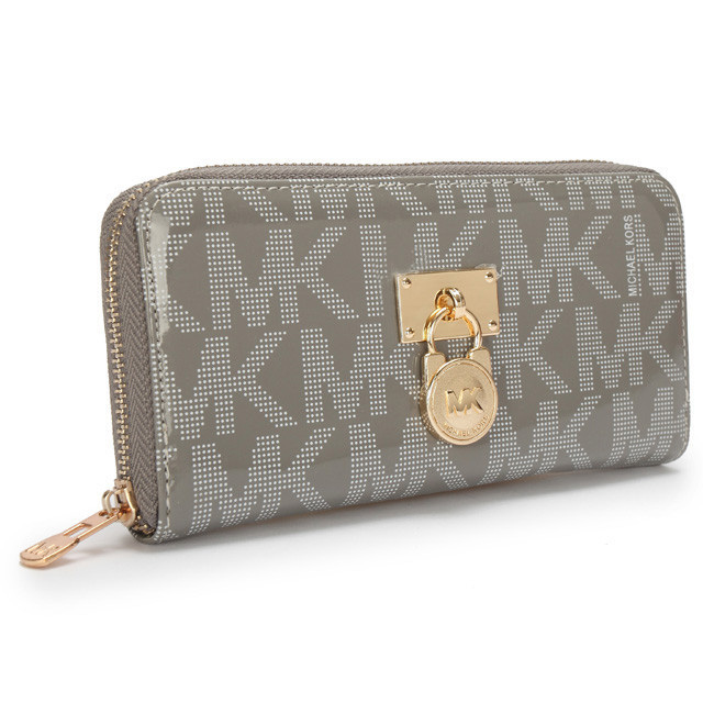 Michael Kors Hamilton Continental Large Grey Wallet