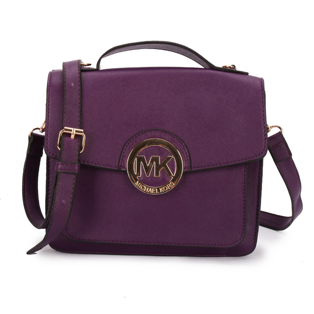 Michael Kors Big Logo Medium Purple Crossbody Bag